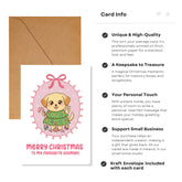 Cute Puppy Christmas Card – Dog Lover Card